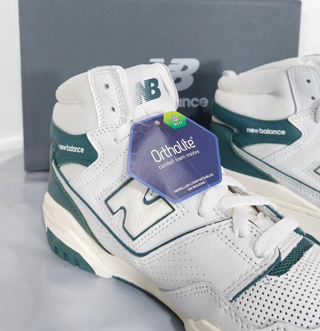 New Balance 650 high top sneakers - white / teal green 41.5EU – photo 6